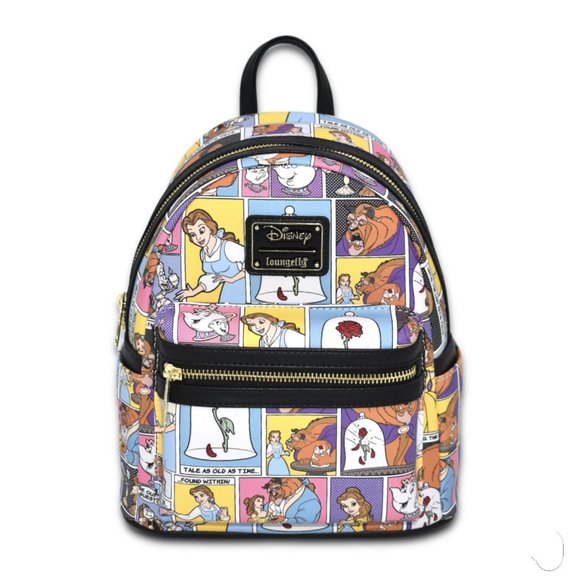 Loungefly Disney Beauty & The Beast Comic AOP Mini Backpack main image 5